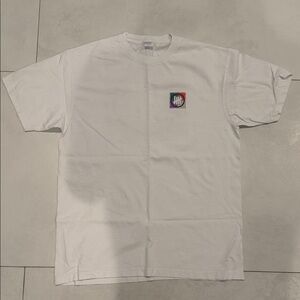 Classic White Tee with Graphic Logo